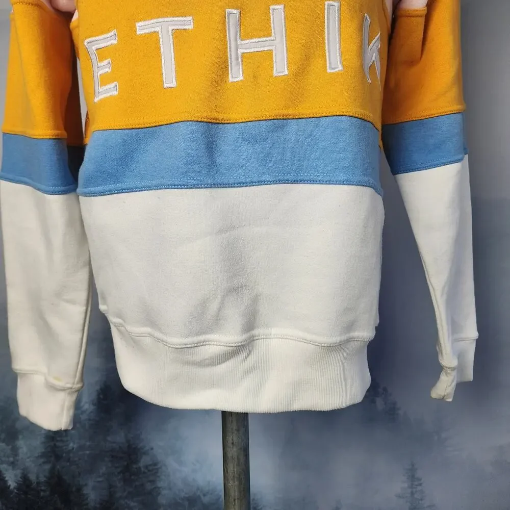 Ethik Color Block Crew Neck Sweatshirt | Men's Small